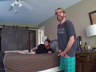 Sucking Daddy&#039;s Huge Cock First Thing In The Morning. 