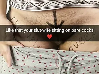 That&#039;s how your big titted pregnant wife sits on my cock with her hairy cunt! - Milky Mari - Cuckold captions!