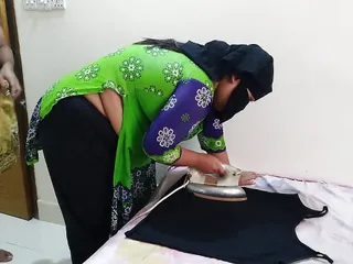 Saudi Big Ass Hot stepmom while ironing clothes, stepson come &amp; fucks her Roughly - Arab MILF Hardcor Fuck &amp; Cum Inside Pussy