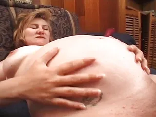 Pregnant milf poked and banged by her lesbian friend