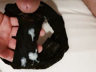 Cum on sweet black panties