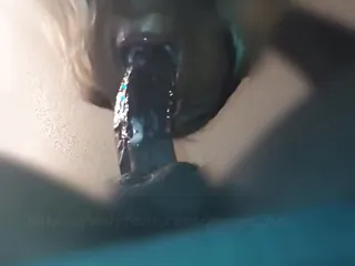 Cumshot in Her Throat Under the Table