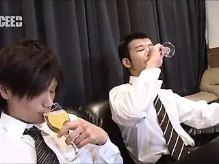 japanese boys drink piss
