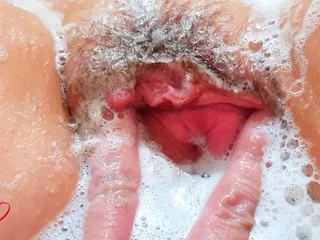 JuicyDream - Wet games in the bathtub 2 - pussy and foam