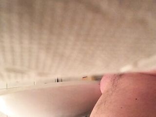 Caught My fat Friend jerking in My bathroom and cumming 