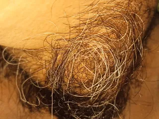 my wife&#039;s hairy pussy and clitoris