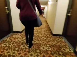 Cuckold - Wife meets with new bull in hotel, goes bareback