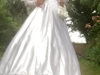 In third wedding dress
