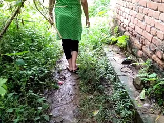 bestver pissing and fucking outdoor with my desi indian step mom 