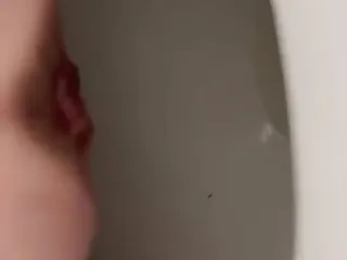 Mature Peeing in Toilet and Shower