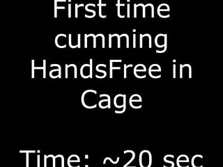 Young Amateur Boy Cum In Condom - First Time Hands Free Orgasm Using Cage 19 sec