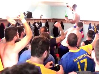 M.A.S. Verginas greek football team - naked in locker rooms
