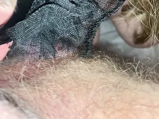 BBW licks his hairy prolapse asshole. Ass licking with Sirens Delight and Borr. Tongue fuck his asshole. BBW couple sex.