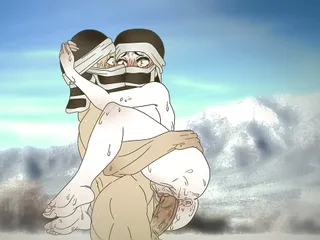  Kakushi froze on the mountains and decided to warm up by fucking !Hentai - demon slayer 2d (Anime cartoon )
