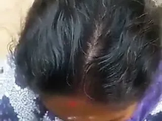 Tamil Mature old Mom blowing her step sons friend - Cum in mouth