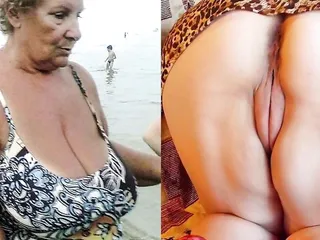 Huge Granny Tits, Jerk Off Challenge To The Beat #6