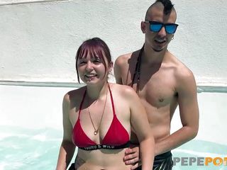 Young Spanish couple makes a hot and horny first scene for us!