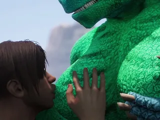 Alien Reptilian Shares Breast Milk With Human
