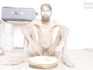 Sexy skinny body Rajeshplayboy993 eating carrot part 1. Handsome face hot boy food eating video.