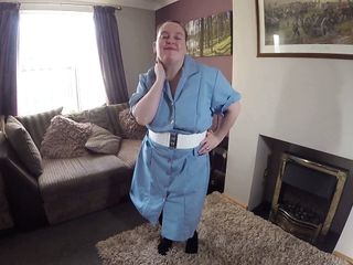 wife in Nurse Uniform with Big Tits 