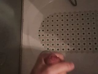 Cum at my friend&#039;s house in bathroom.