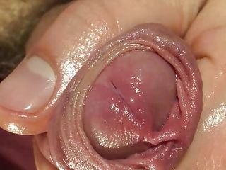 Hump and Jerk the Foreskin to Cum, Close Up
