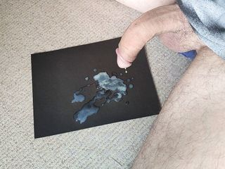 Slapped the cum out of cock