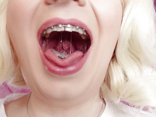 Latex Medical Gloves and Eating Ice Cream (Food Fetish) with Braces (Arya Grander)