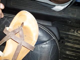 found soccer mom dirty sandals in her car