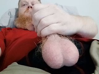 Stroking my Big Cock for you JohnnyRed883 Big Dick Ginger Redhead Fire Crotch Auburn.