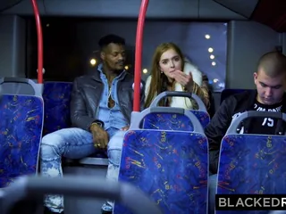 BLACKEDRAW Two Beauties Fuck Giant BBC On Bus!