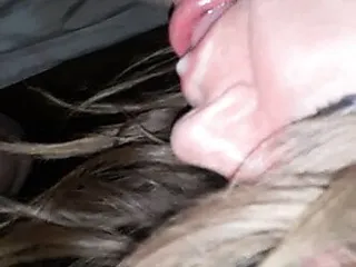 Sucking the cum out my little dick pt2