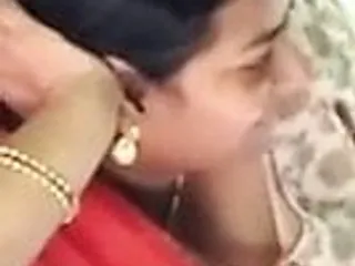Tamil aunty hot boobs cleavage in train