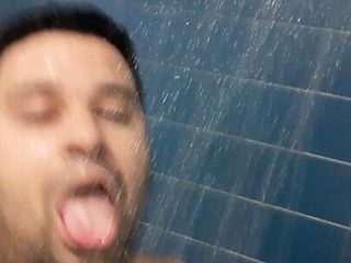 Playing with my sick dick in the shower! 