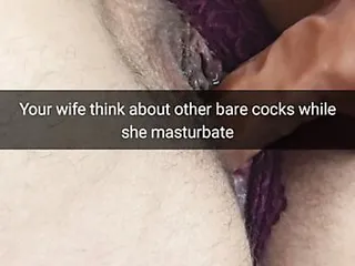 Hotwife thinks about big dicks while masturbating - Milky Mari