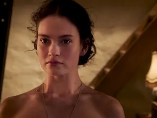 Lily James nude - The Exception (2016)