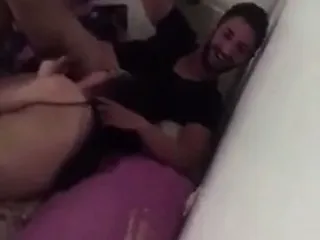 Two Turkish bros fucking a slut together