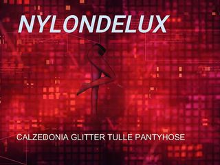 nylondelux in Calzedonia glitter tulle pantyhose