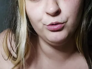 Fat girl dirty talk and teases you with fucking her ass 
