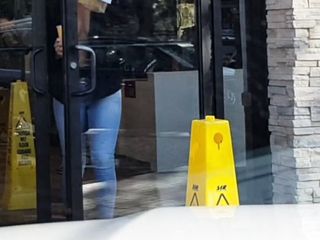 Tits and boob out at fast food 