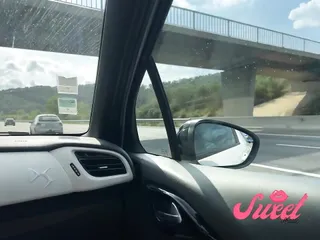 Masturbation in the car, on the highway - arab amateur SweetArabic