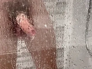 Showering 20 years old in German hotelroom 