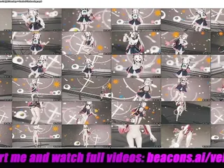 Ayame Hyakki - Cute Teen Catgirl Dancing + Gradual Undressing (3D HENTAI)