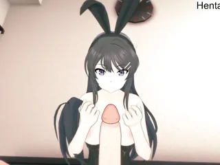 Hentai Mai Sakurajima Creampied Bunny senpai Uncensored
