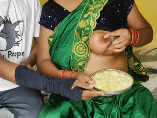 Sister-in-law fed food with her milk to her brother-in-law Hindi video