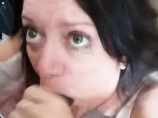 Green Eyed Granny Passionately Blowing BBC