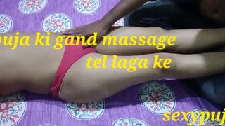 Bhabhi ji ka oil massage pura body mei tel laga ke malis kiya sexypuja ki garm jawaani  hindi odio HD 1080 bangali
