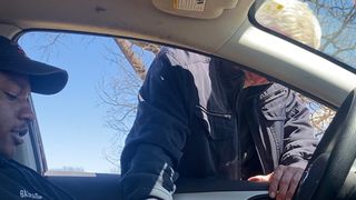 STRANGER CATCHES ME JACKING OFF IN MY CAR!!