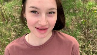 If there is MONEY, then EVERYTHING is possible! Professional pickup and sweet blowjob in public - Olivia Moore