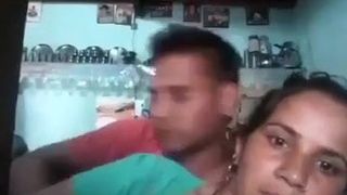 DESI AUNTY HAVING ROMANCE WITH YOUNG GUY